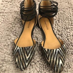 D’orsay Flat w/ Ankle Straps